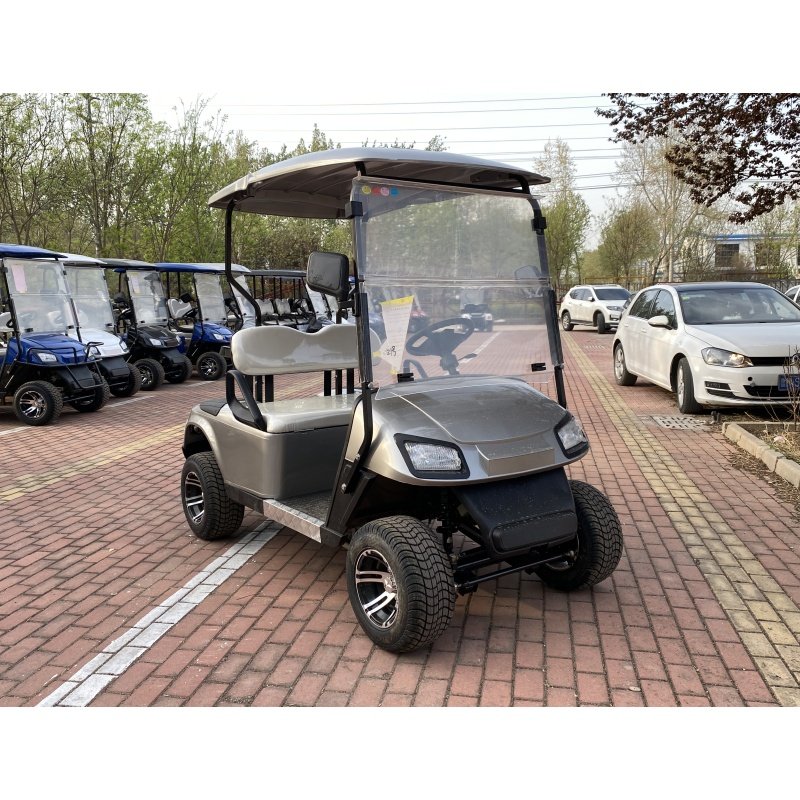 China High Quality 6 Seat 4+2 Seat 48V Battery Powered 4 Solid Wheel Electric Golf Cart