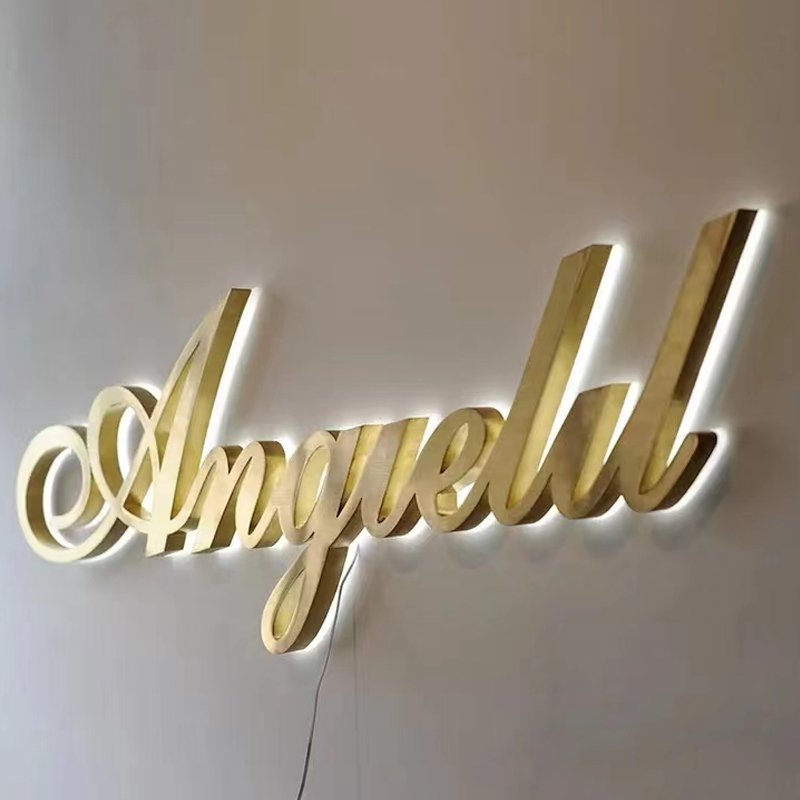 Make Logo for My Company Lighted Alphabet Metal Letter Sign, Light up Letters for Sign, Backlit Led Channel Letters Sign