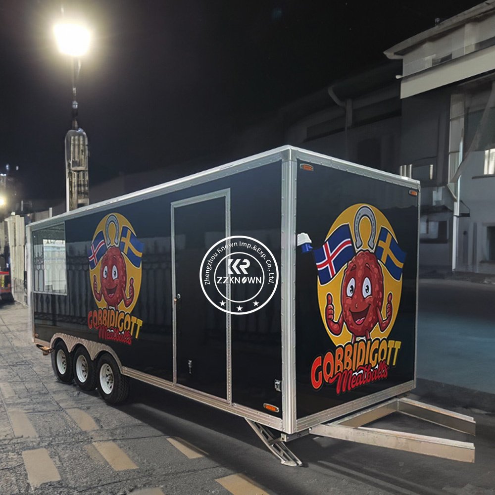 6 Wheels Cheap Food Cart Trucks Kebab Burgers Trailer Mobile Food Kitchen Concession Trailer Mobile Food Truck