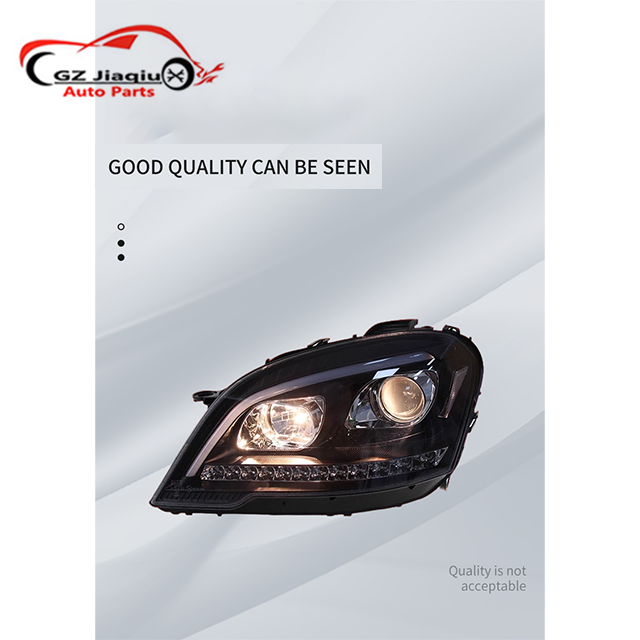 New Condition LED Lens for Mercedes-Benz MLGL09-12 W164 Headlight Assembly Modification with Daily Running Water Turn Signal