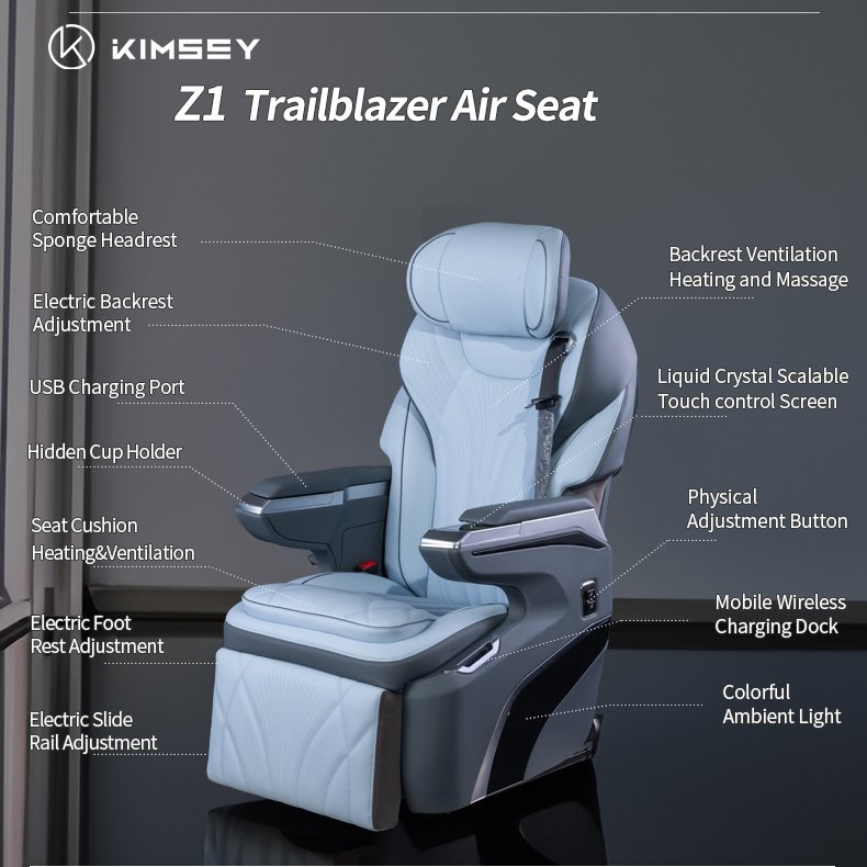 OEM Vip Electric Car Seat Luxury Power Horizontal Motion Adjustment Luxury Vip Recliner Car Seat for Volkswagen Multivan_t5