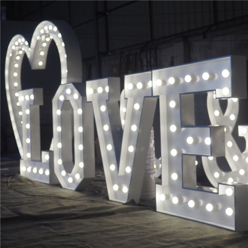 Big Letter Maruqee Sign 4ft Giant love Letters Marquee Letter Led Light up Lights Lettersfor Indoor