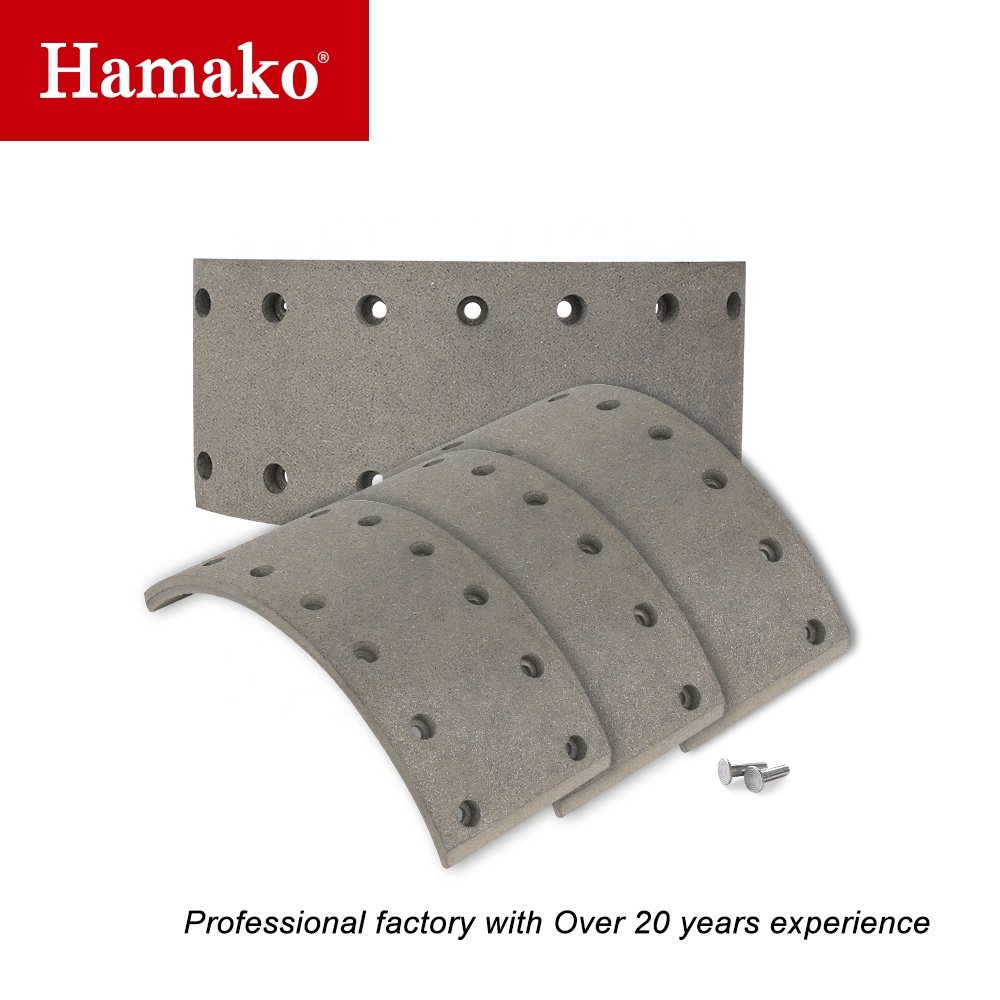 Guangzhou Hamako Auto Parts Premium Asbestos Free Carbon Ceramic Fiber Brake Lining Pad MC828514 MC-832472 for Mitsubishi Bus