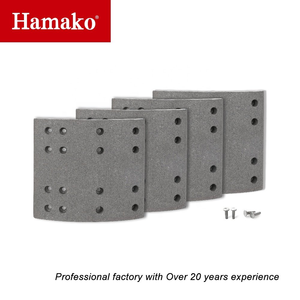 Guangzhou Hamako Auto Parts Premium Asbestos Free Carbon Ceramic Fiber Brake Lining Pad MC828514 MC-832472 for Mitsubishi Bus