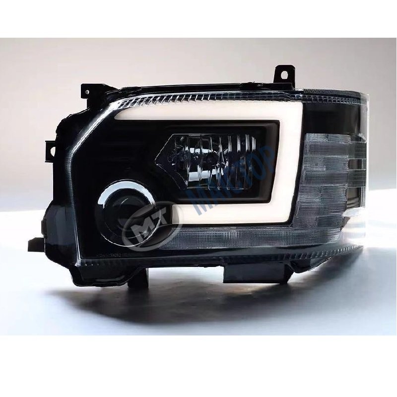 MAICTOP Car Body Parts LED DRL Front Modified Headlight for Hiace 200 Bus 2014-2018 Retrofit Head Lamp
