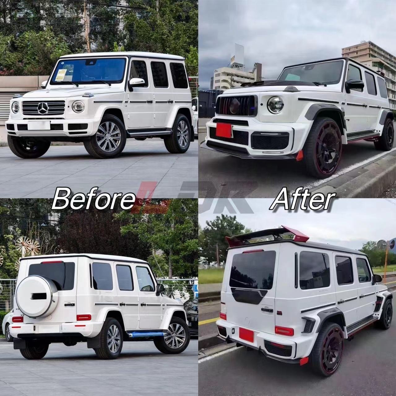 Factory Hot Sale Auto Modification Conversion BodyKit for Benz G63 G350 G500 G550 W464 18-23 Upgrade to B900 G900 Bra-bus Rocket