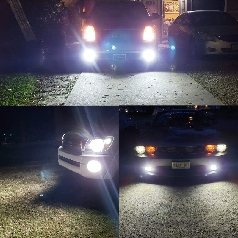 Gview Non Destructive Installation Dual Color Switchback LED 9005 9006 LED Fanless Fog Headlight Bulb for Cars