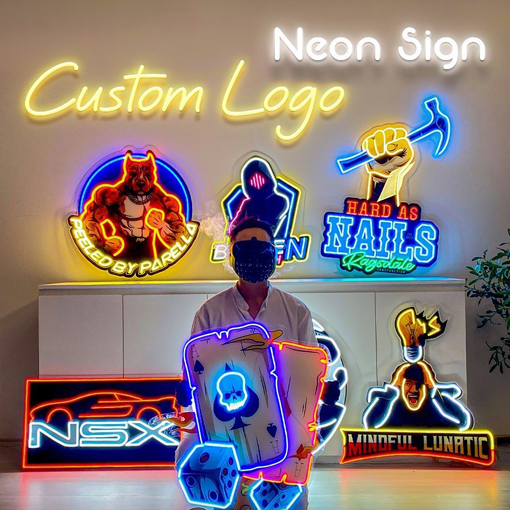 I Love You Fingers Advertising Board Logo Sign Neon Sign Home Decor Neon Light Business Restaurant Indoor Decorations LED Sign