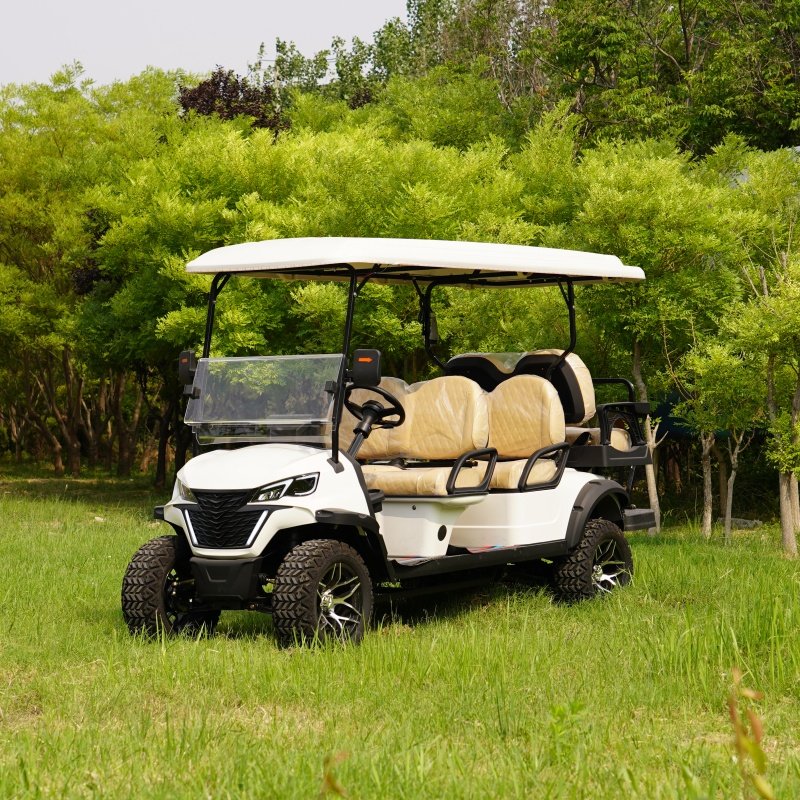 2024 Electric New Car Golf Cart 72v Mini Golf Car 4 Wheels 4 Passenger Sightseeing Car