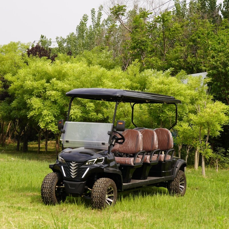 2024 Electric New Car Golf Cart 72v Mini Golf Car 4 Wheels 4 Passenger Sightseeing Car