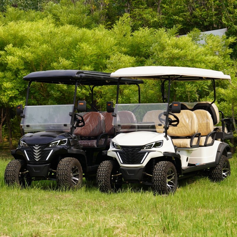 2024 Electric New Car Golf Cart 72v Mini Golf Car 4 Wheels 4 Passenger Sightseeing Car