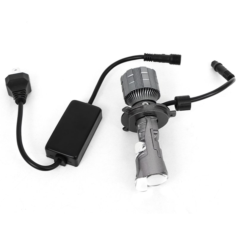 Mini Lens High Power 175w H4 Mini Led Projector Headlight Dual Lens Bi Led Projector H4 Led Headlight 6000k Car Motorcycle Light