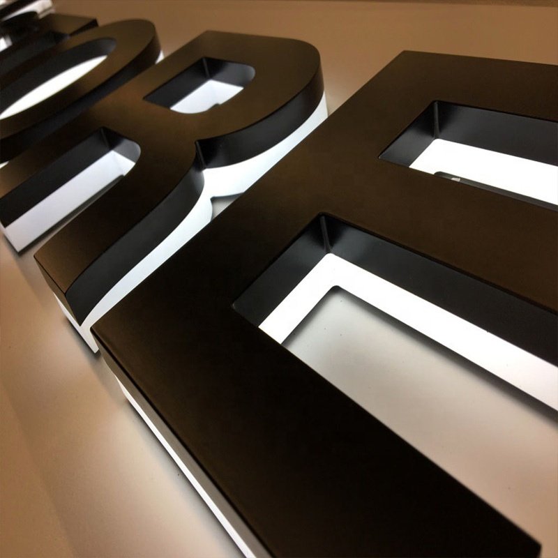 Custom Popular 3d Plastic Light Words in Led Channel Letter Sign Acrylic Signs Letters