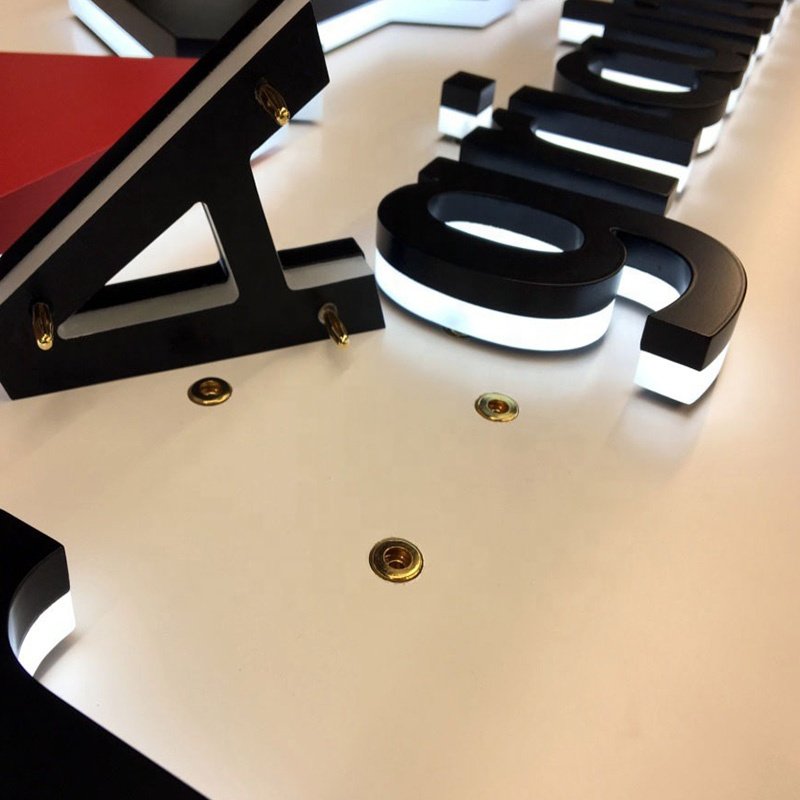 Custom Popular 3d Plastic Light Words in Led Channel Letter Sign Acrylic Signs Letters