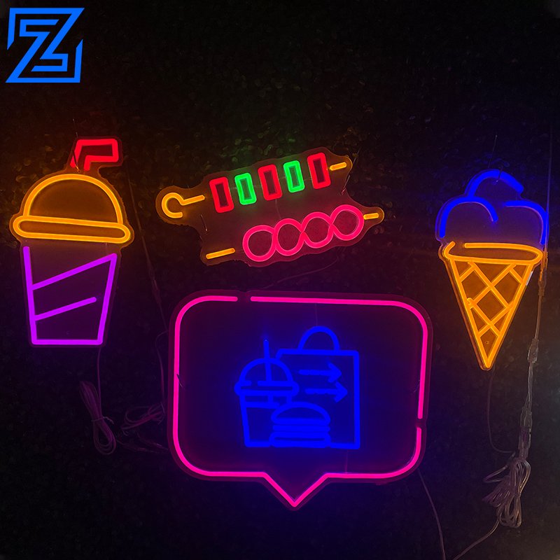 Fast Delivery Wall Decor UV Print Led Electronic Signs Logo Custom Night Lights NO MOQ Dropshipping Neon Sign