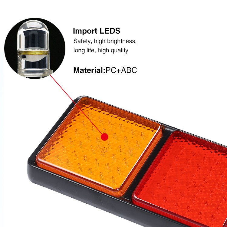 Waterproof 12V 24V LED Combination Bus Trailer Truck Tail Lights,automotive Parts