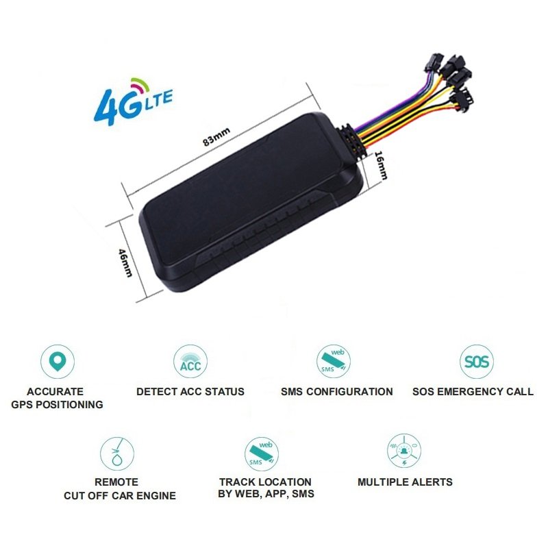 Free Platform 4G Gps Tracker Real Time Tracking Device for Car Truck Motorcycle Electric Bicycle