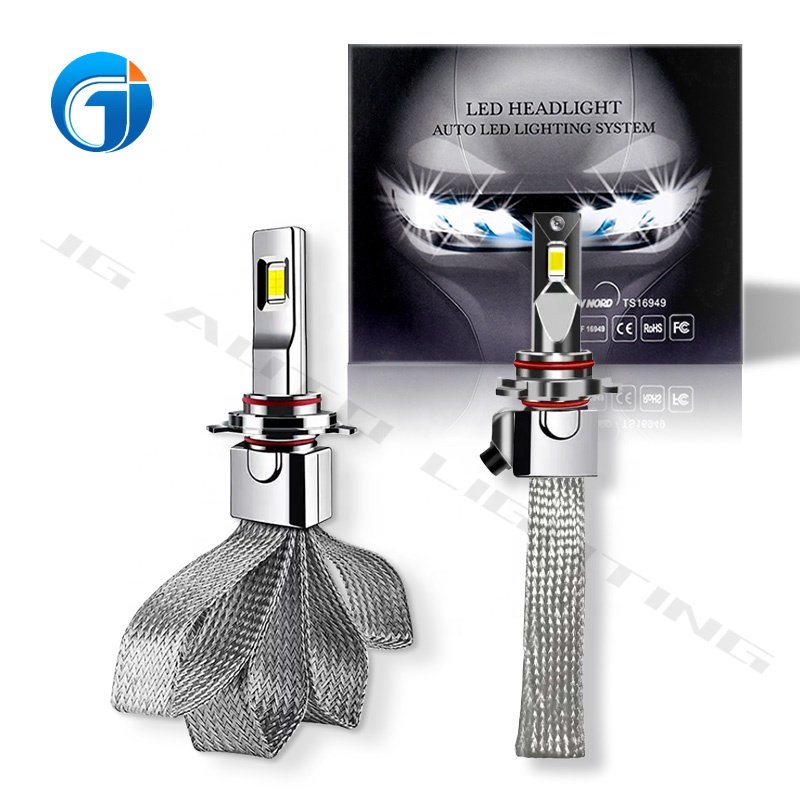 JG Powerful 10C Led Copper Strip Series Fanless Led H4 H11 Car Bulb CSP Chip 100W 10000lm Cooper Belt Fanless Led Headlight
