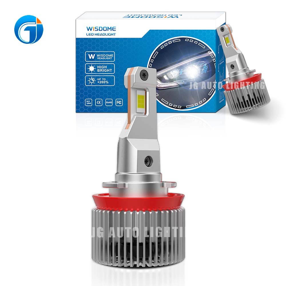 JG WS45 Powerful With Smallest Size Mini Body H7 H11 H4 H1 LED Headlights 100W 26000lm Led Bulb Projector Lens 6000k Canbus