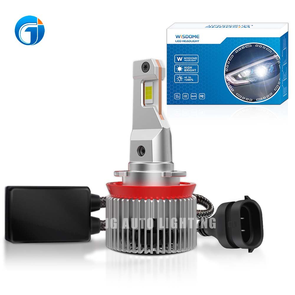 JG WS45 Powerful With Smallest Size Mini Body H7 H11 H4 H1 LED Headlights 100W 26000lm Led Bulb Projector Lens 6000k Canbus