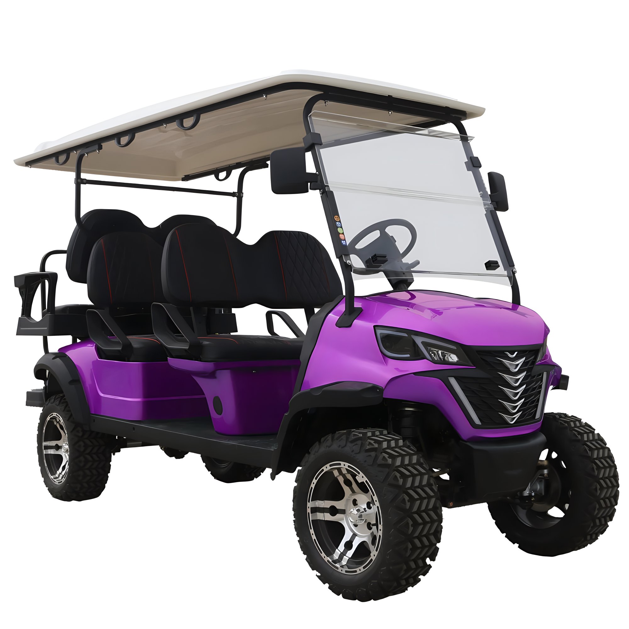 New Zone 48v Electric Lifted Street Legal Golfcarts Off Road Golf Buggy Electric Club Car 10 Inch 3 Wheel Car Price Mini Car Ce