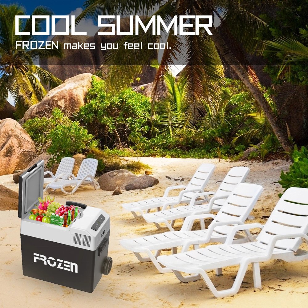 15L 30L 40L 50L Cooler Box Portable Car Fridges 54W Truck Freezer Vehicle Refrigerator ABS Container Battery Charging Fridge