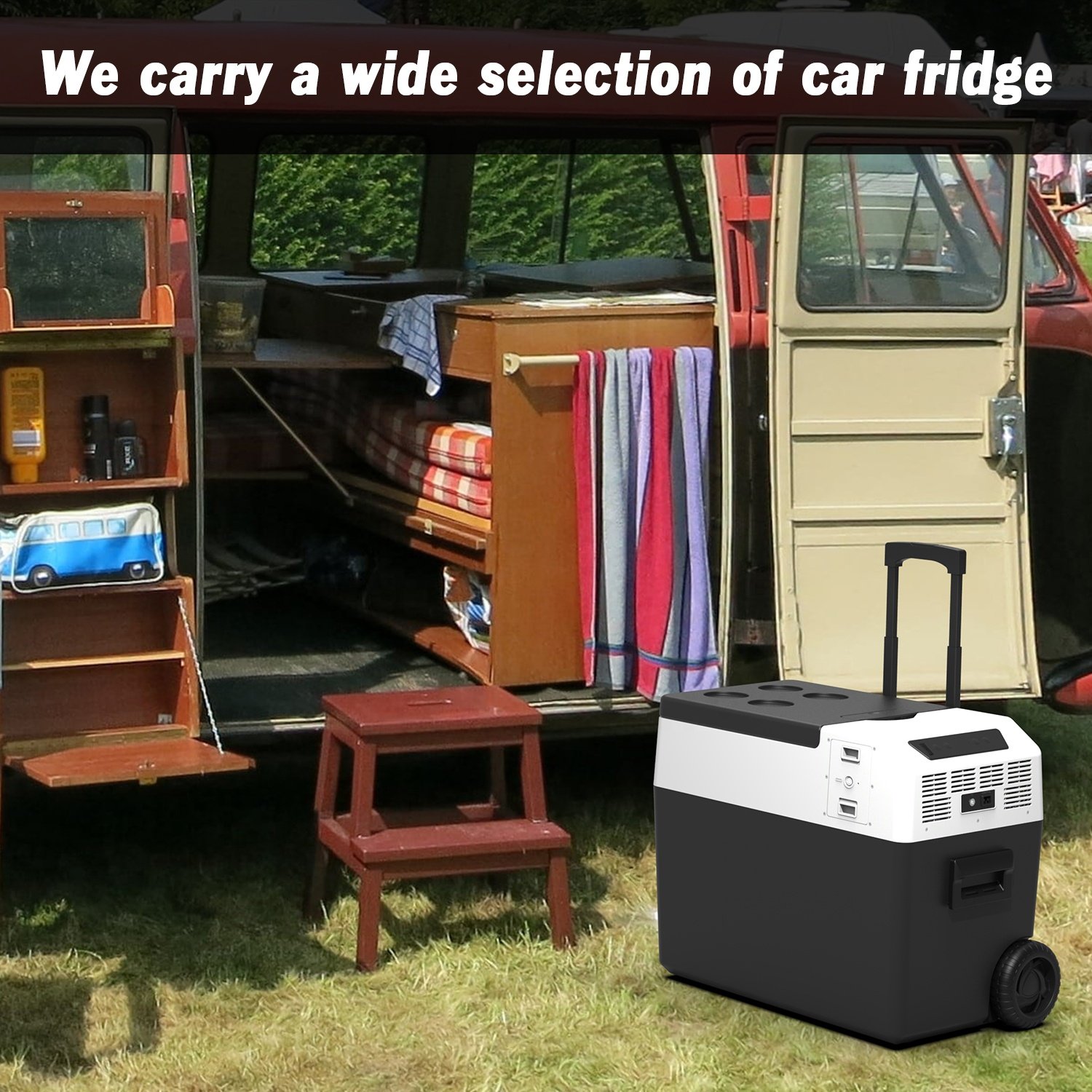 15L 30L 40L 50L Cooler Box Portable Car Fridges 54W Truck Freezer Vehicle Refrigerator ABS Container Battery Charging Fridge