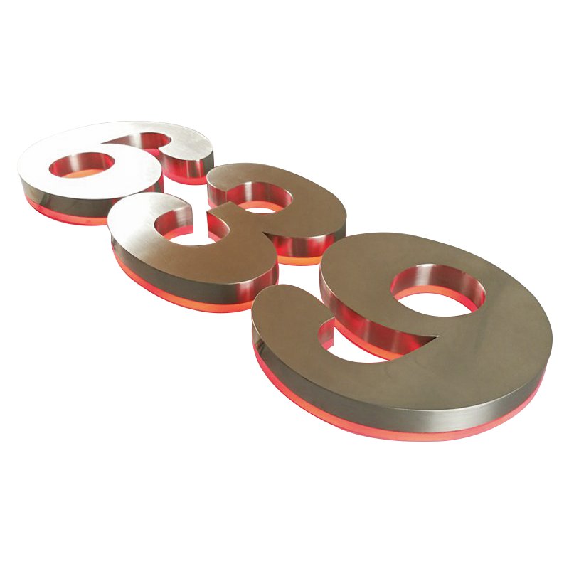 Channel Led Signboard Letters Lights Back-lit Stainless Steel Letter 3D Letter Number Led Sign Electronic Signs