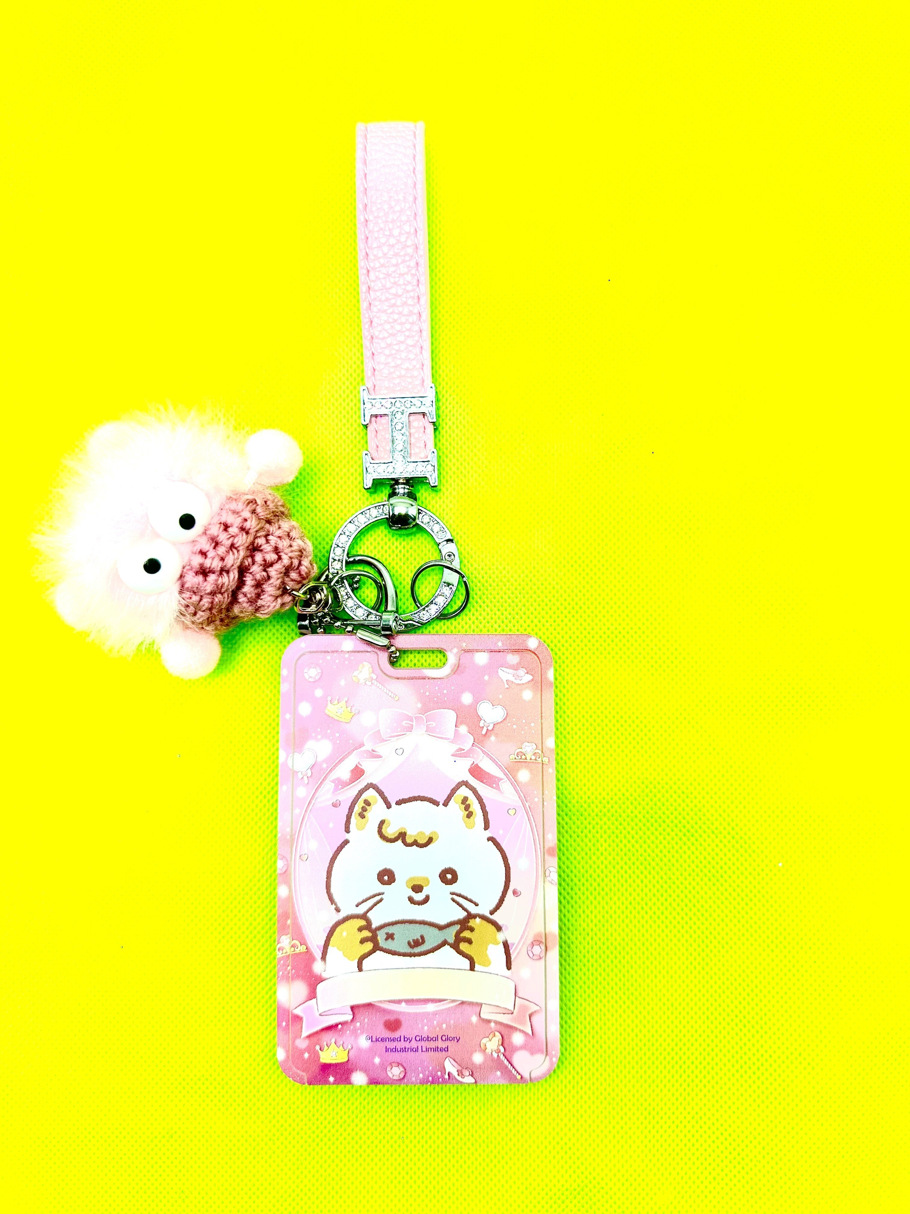 Wholesale Cute Cartoon Monster University Scalable Card Holder With Keychain Transparent Student Bus ID Accessories Card Cover