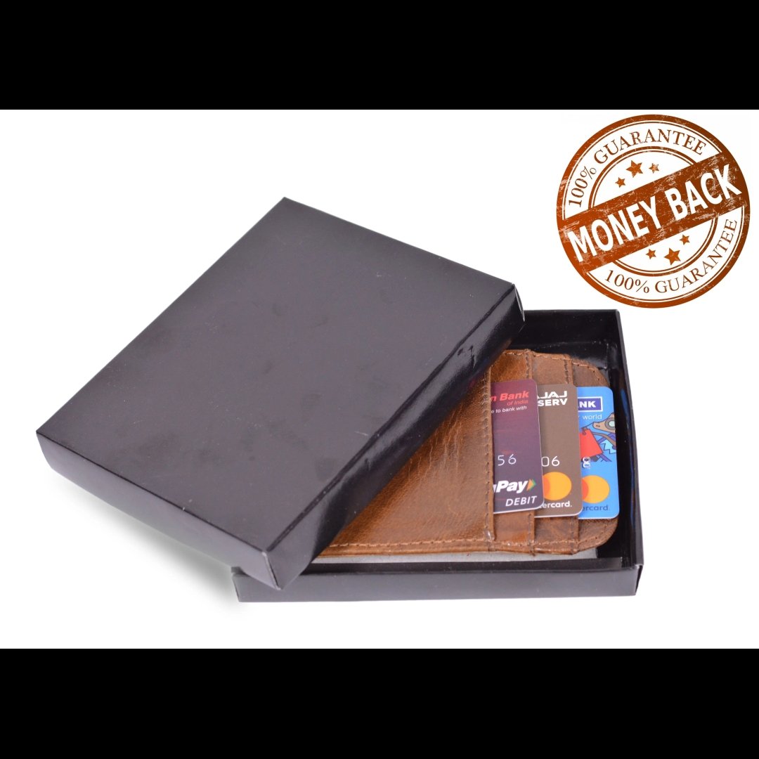 High Quality Genuine Leather Slim Wallet Zipper Business Trading Card Document Holder Men's Women's Credit Card Holder Wholesale