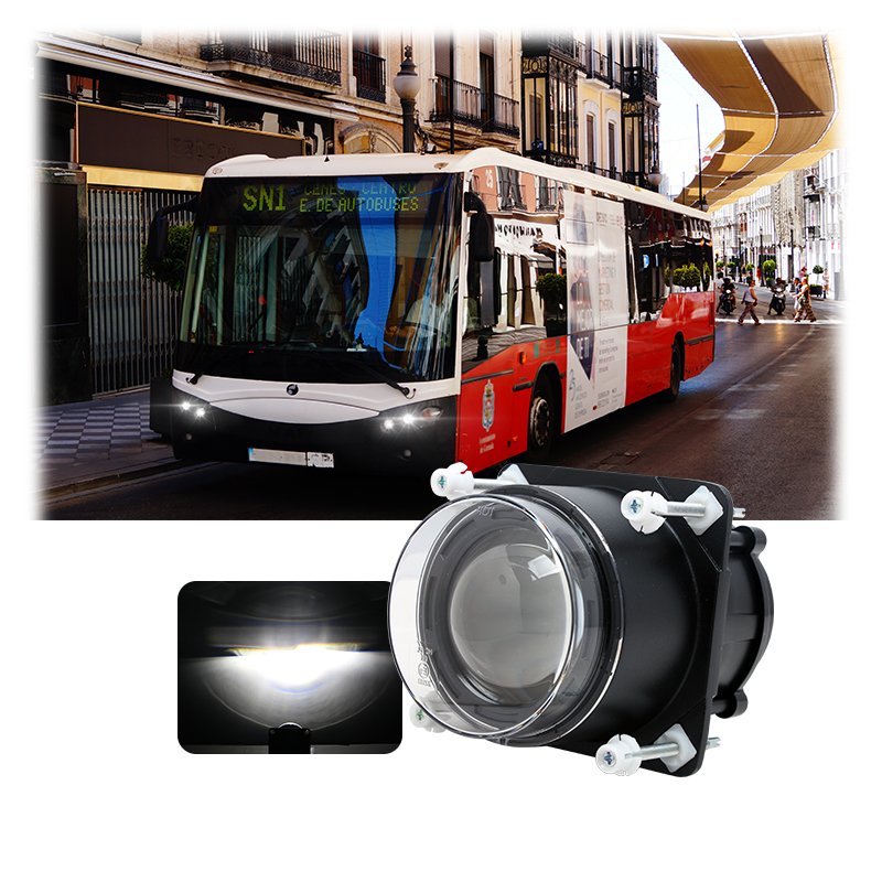 Emark ECE Certification 3.5 Inch Led Headlight 18W Low Beam Front Position Light Compatible with Bus Truck