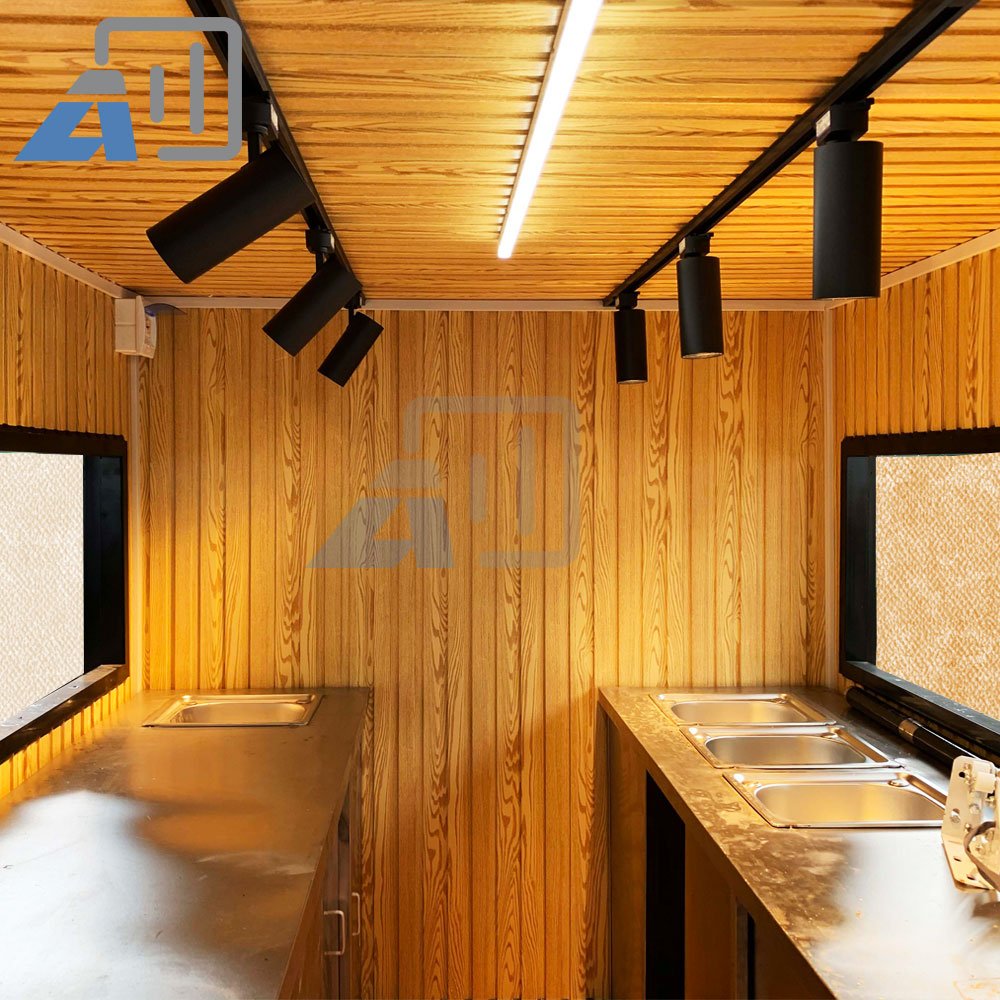 Customized Big Food Trailer Truck Double Decker Food Bus with Full Commercial Kitchen and Upstairs Patio
