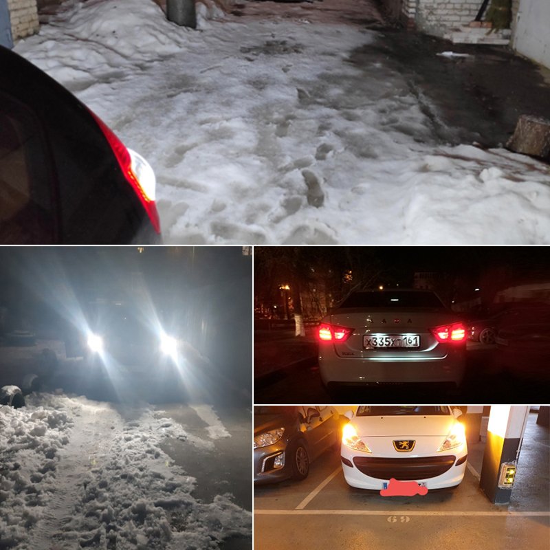High Power 6W 900LM Car LED Light Bulbs 3030*21SMD AC 12-55V Super Bright Turn Signal/Tail/Backup/Brake Light Auto Lighting