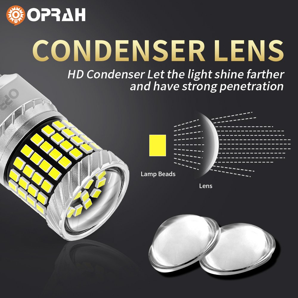 Oprah Upgraded 7440 7443 LED Bulb Red Tail Lights Brake Lights 2016 87smd T20 W21W 1156 1157 LED for Stop Brake Signal Lights