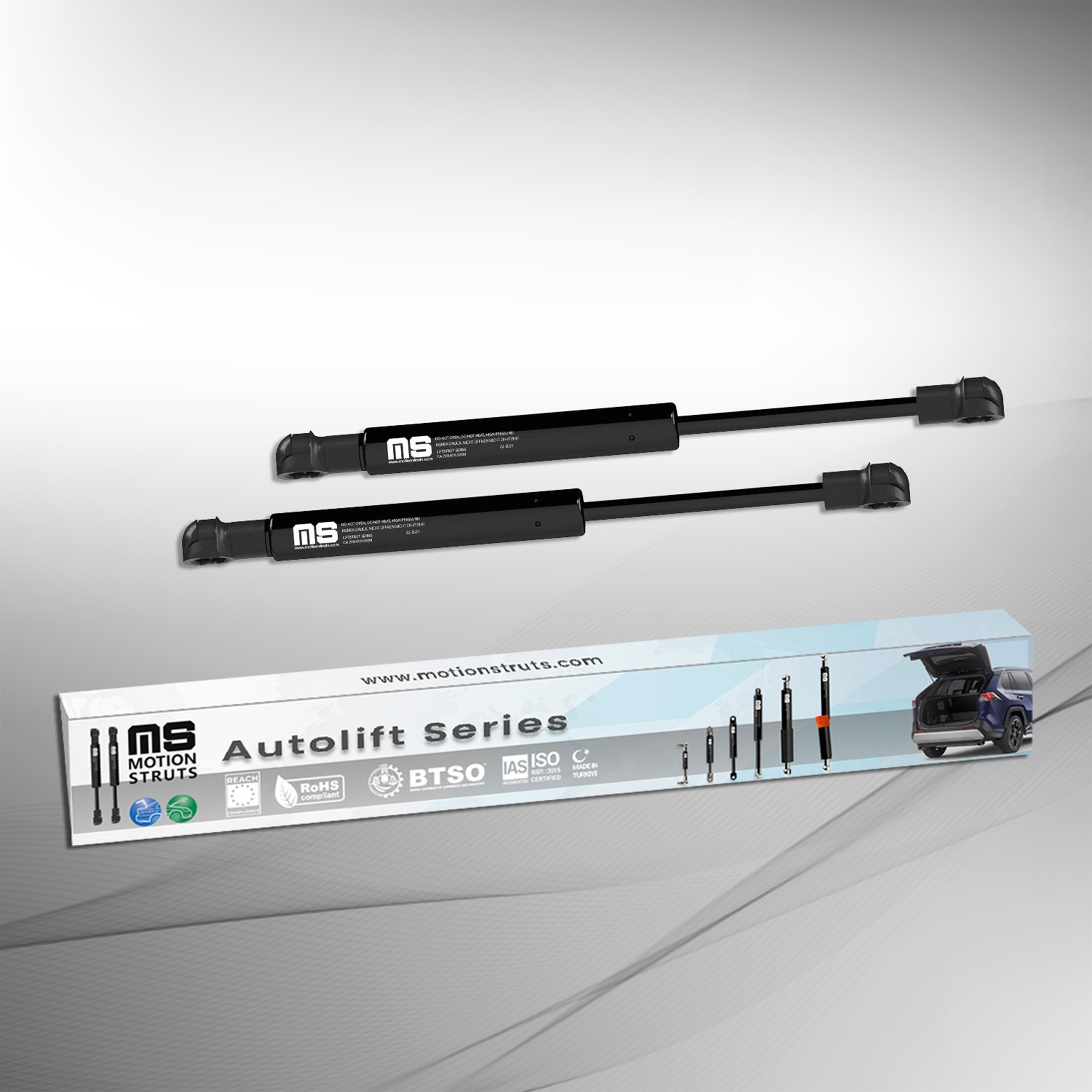 Lift Support Strut for Tailgate Van Minivan Model TRANSIT Bus (FD_ _, FB_ _, FS_ _, FZ_ _, FC_ _) OEM BC11-V406A10-AA M1-2102