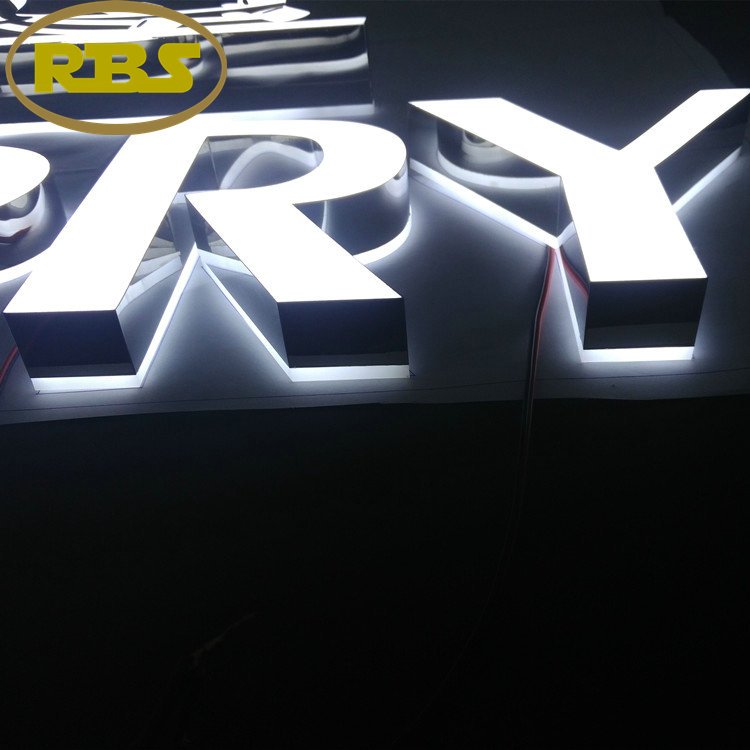 Acrylic Alphabet Letter Sign with LED Light for Cars and Companies LED Channel Letter for Advertising