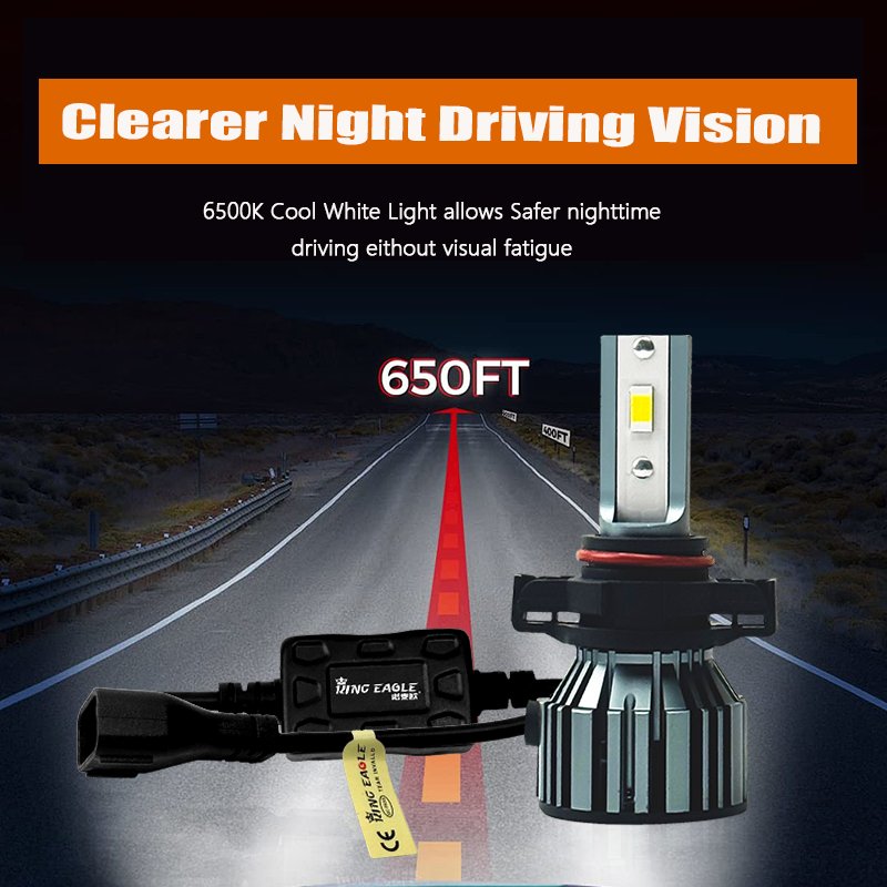 KingEagle M4-5202 CSP LED Headlight Factory Wholesale High Quality H1 H3 H7 H4 9005 HB3 9006 HB4 H8 H11 COB Led Headlight