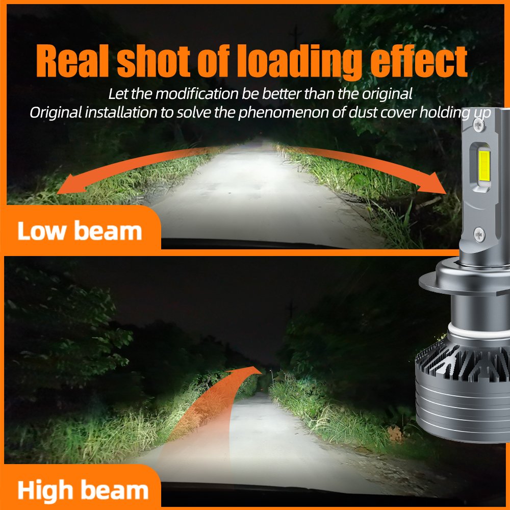 AKE T2 100W H1 Led Headlight Bulb 6000K 10000Lm Bombillo Led H3 H4 H7 H11 Hb3 9005 Hb4 9006 Hir2 9012 Led Lights with Canbus