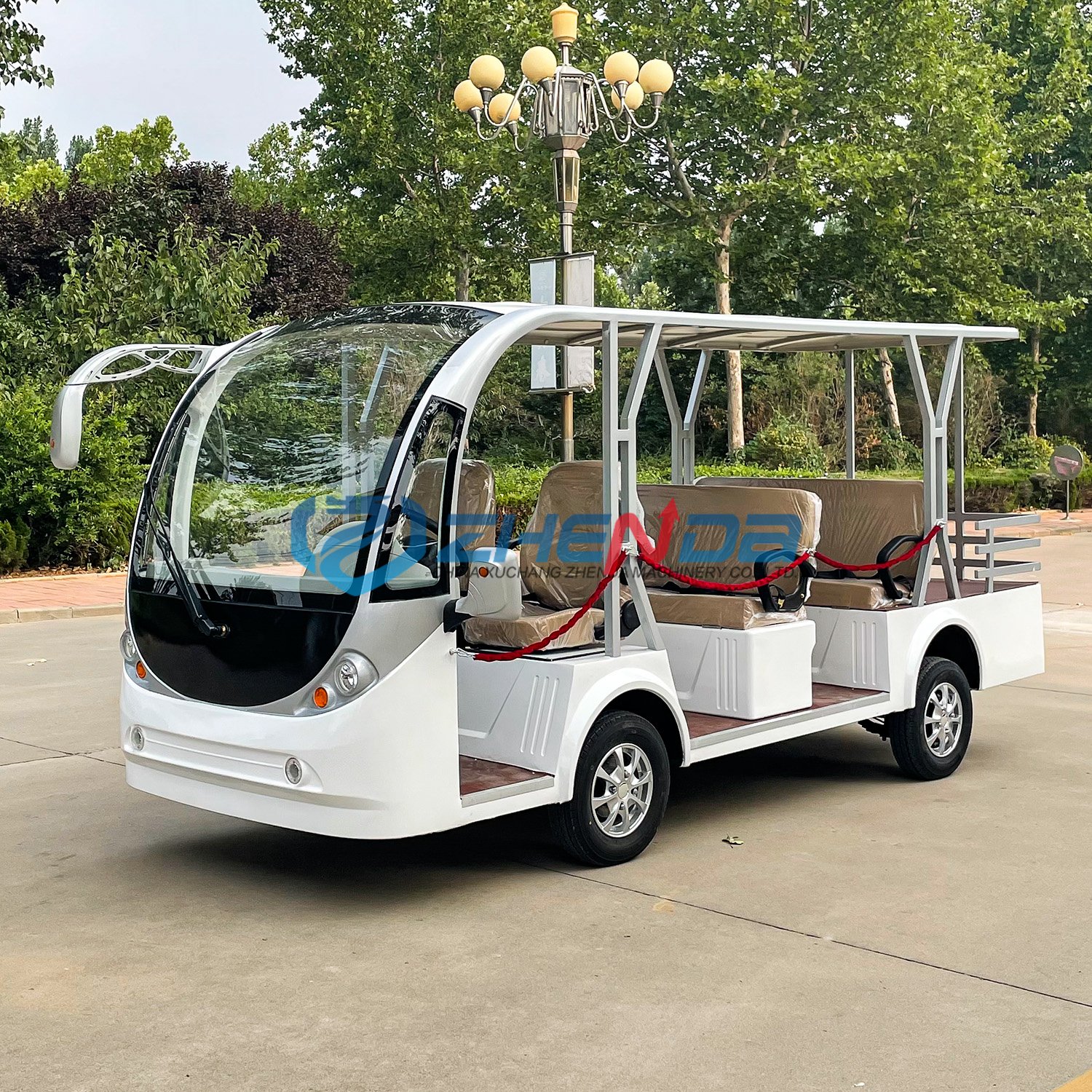 Wholesale Custom Sightseeing Bus 72v Lithium Battery City Scooter Electric Energy Saving Sightseeing Car for Sale