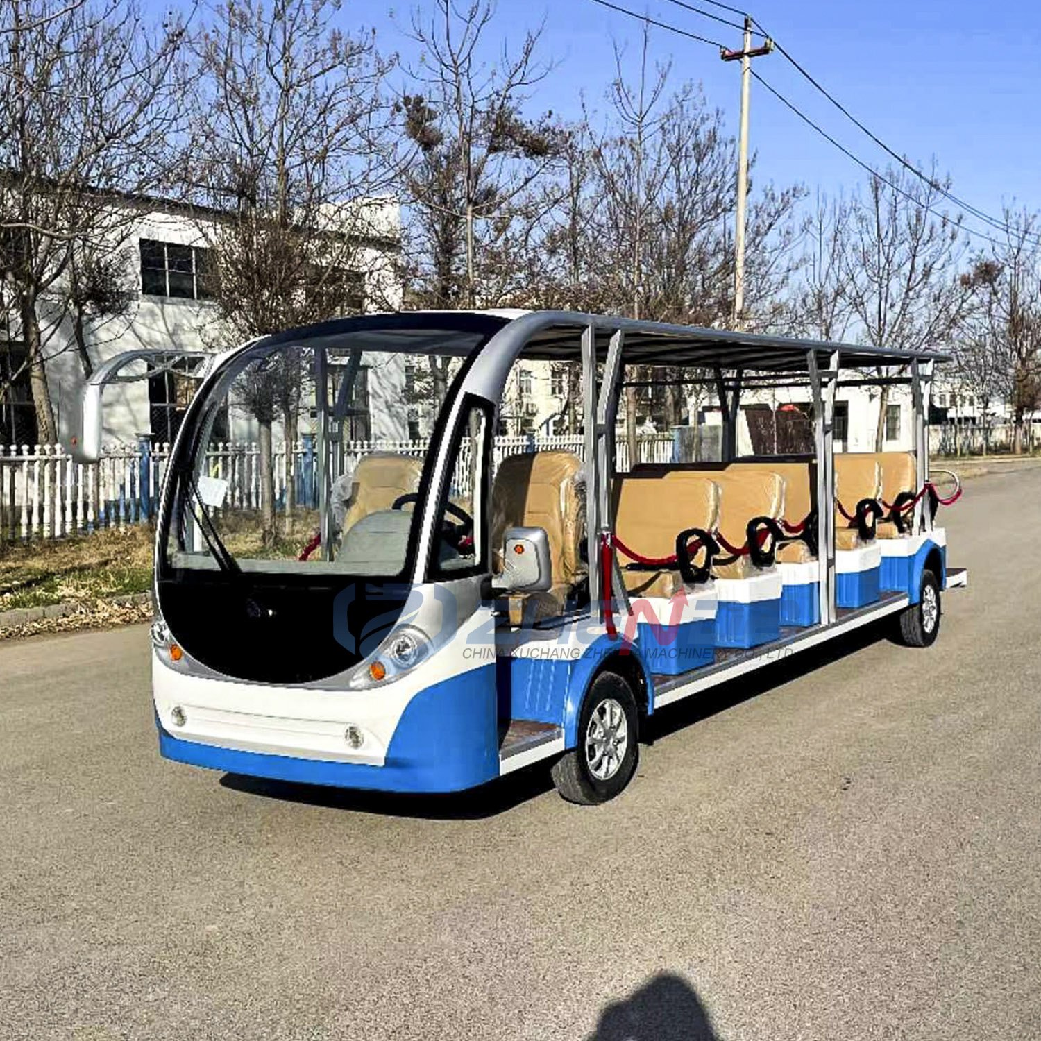 Wholesale Custom Sightseeing Bus 72v Lithium Battery City Scooter Electric Energy Saving Sightseeing Car for Sale