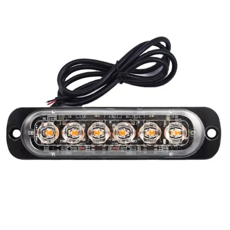 4LED Car Strobe Warning Light Truck Emergency Flash Strobe Light for Cars & Motorcycles 12-24V Voltage Side Warning Light
