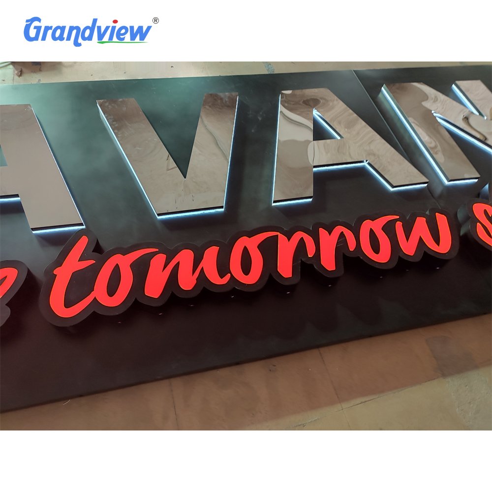 3D Backlit Sign Led Signage Custom Outdoor Led Letter Signage Signboard logo Led for Signage Outdoor Business Sign