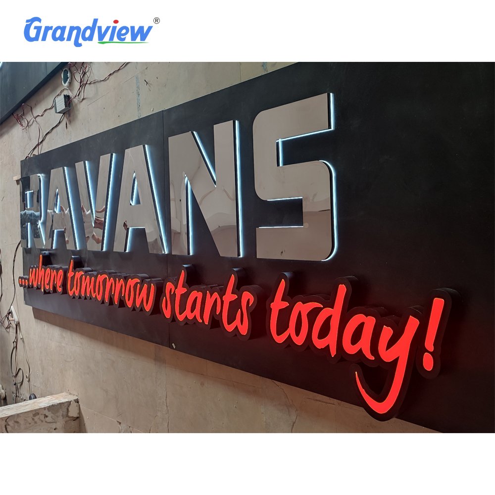 3D Backlit Sign Led Signage Custom Outdoor Led Letter Signage Signboard logo Led for Signage Outdoor Business Sign