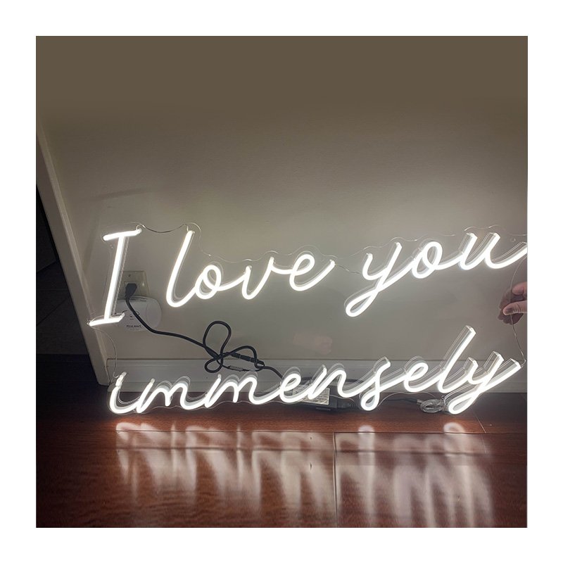 Wedding Led Sign Decoration 3D Letter MARRY ME & LOVE YOU Custom Sign Neon Board Sign 3D LOGO