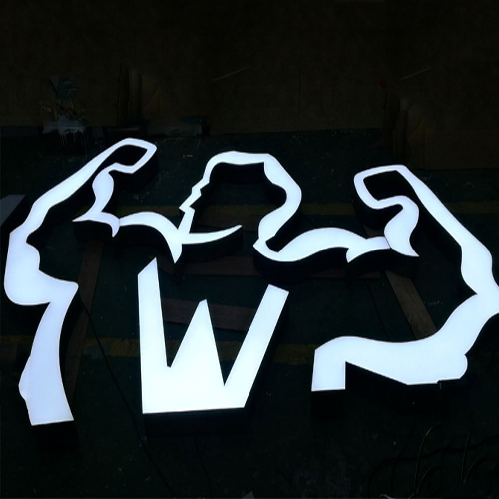 3D LED Lighted Advertising Sign Customizable Size Aluminum Letter Signage for Car Party Event Decoration