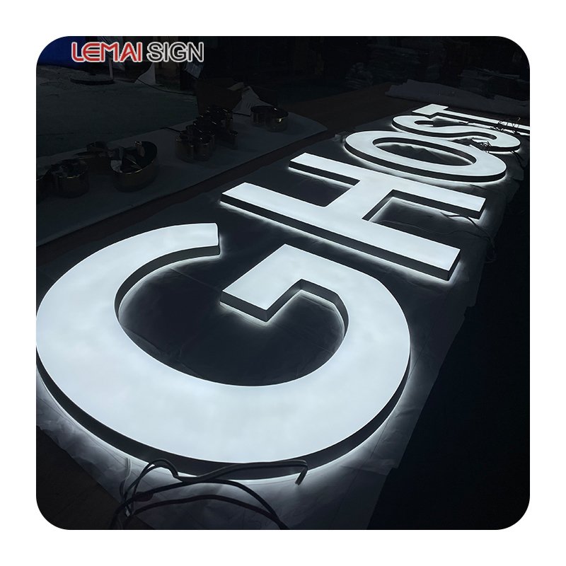 Custom 3d Mini Acrylic Luminous Alphabet Small Plastic Letters