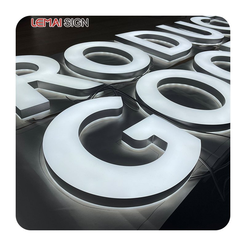 Custom 3d Mini Acrylic Luminous Alphabet Small Plastic Letters