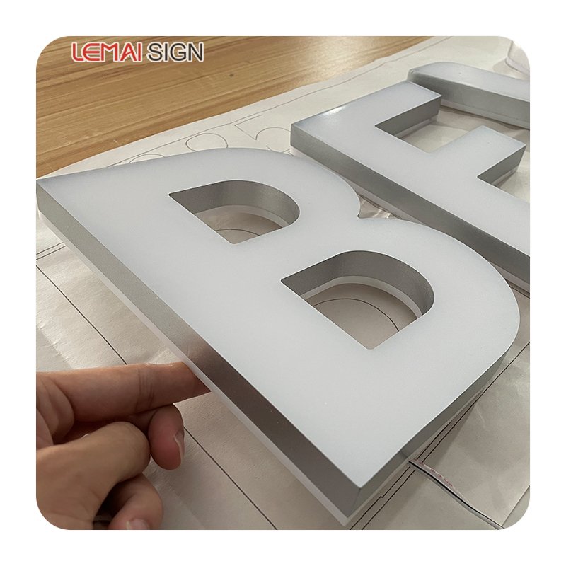 Custom 3d Mini Acrylic Luminous Alphabet Small Plastic Letters