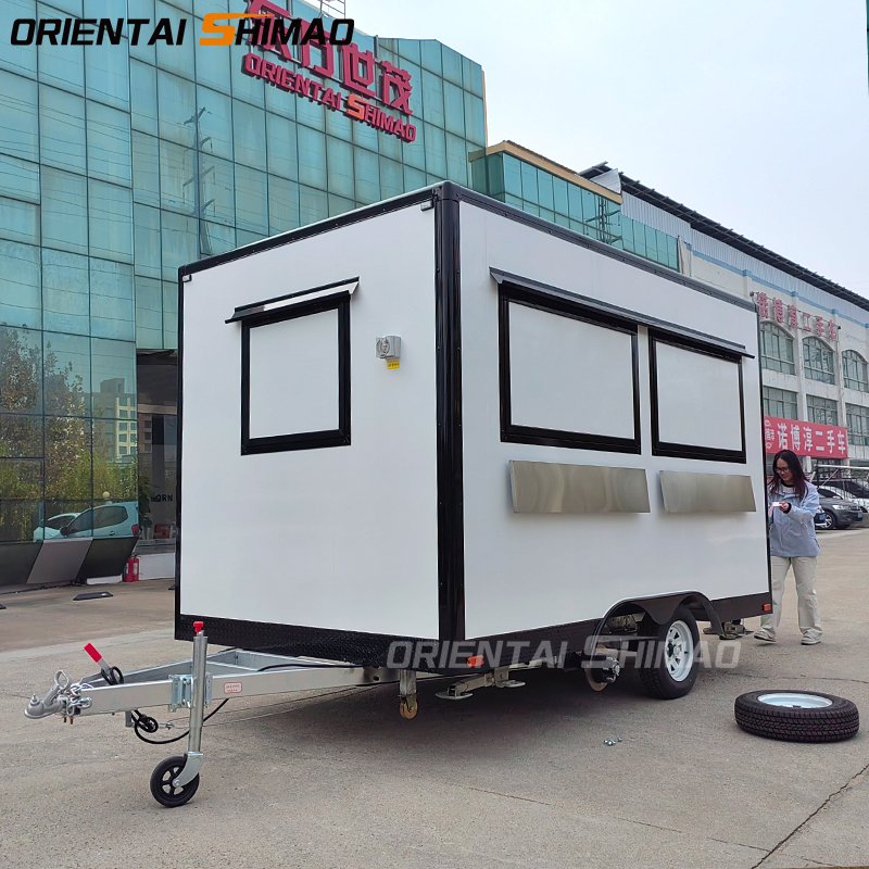 Oriental Shimao Mobile Restaurant Food Cart bar Trailer Mobile Food Van Food Truck with Full Kitchen Equipment