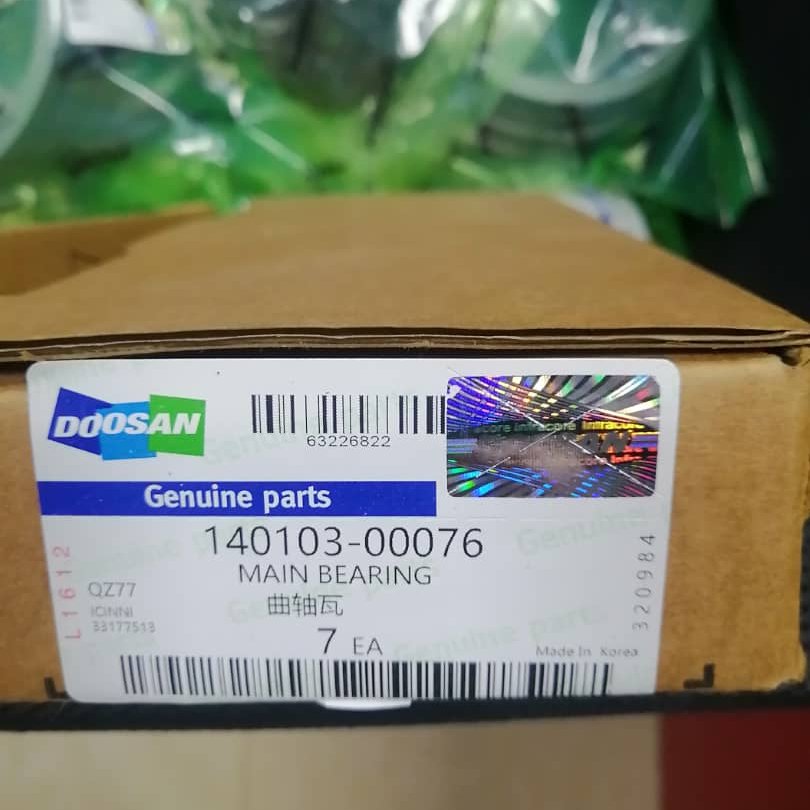 Daewoo Bus Part D1146 DE08TIS Engine 65.01110-6351 140103-00075 65.01110-6352 (+0.25) 140103-00076 Main Bearing for Doosan